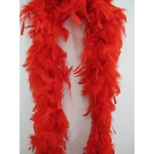 Red Feather Boa - Costume Accessories